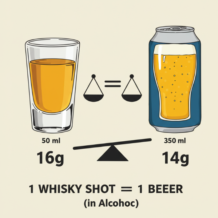 Uma dose de whisky equivale a quantas cervejas? - Casa do Whisky