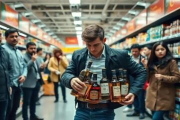Homem é flagrado furtando whisky em supermercado: saiba mais
