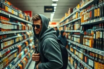 Homem Flagrou Furtando Whisky em Supermercado: Veja Detalhes