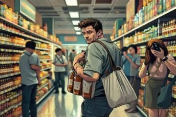 Homem preso por furto de 6 garrafas de whisky em supermercado