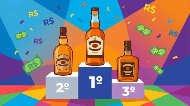 Pódio dos melhores whiskys baratos